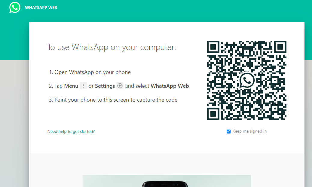 WhatsApp web